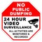Sign Solutions Usa No Public Dumping, Aluminum, 24 in x 24 in DCS08HWT2424CUS00099 - alternate 1